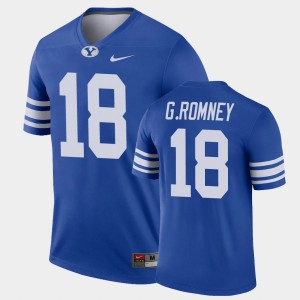#18 Gunner Romney College Football BYU Cougars Alumni Legend Men Royal Jersey 776806-137