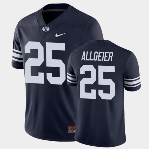 #25 Tyler Allgeier Game Cougars College Football Men's Navy Jersey 473806-860